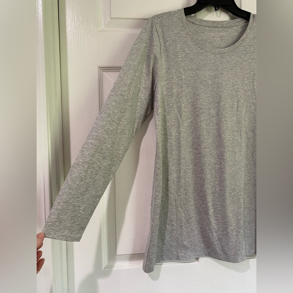 Soft Surroundings Gray Long Sleeve Layering Tunic Top Women's Size Medium - Picture 2 of 10